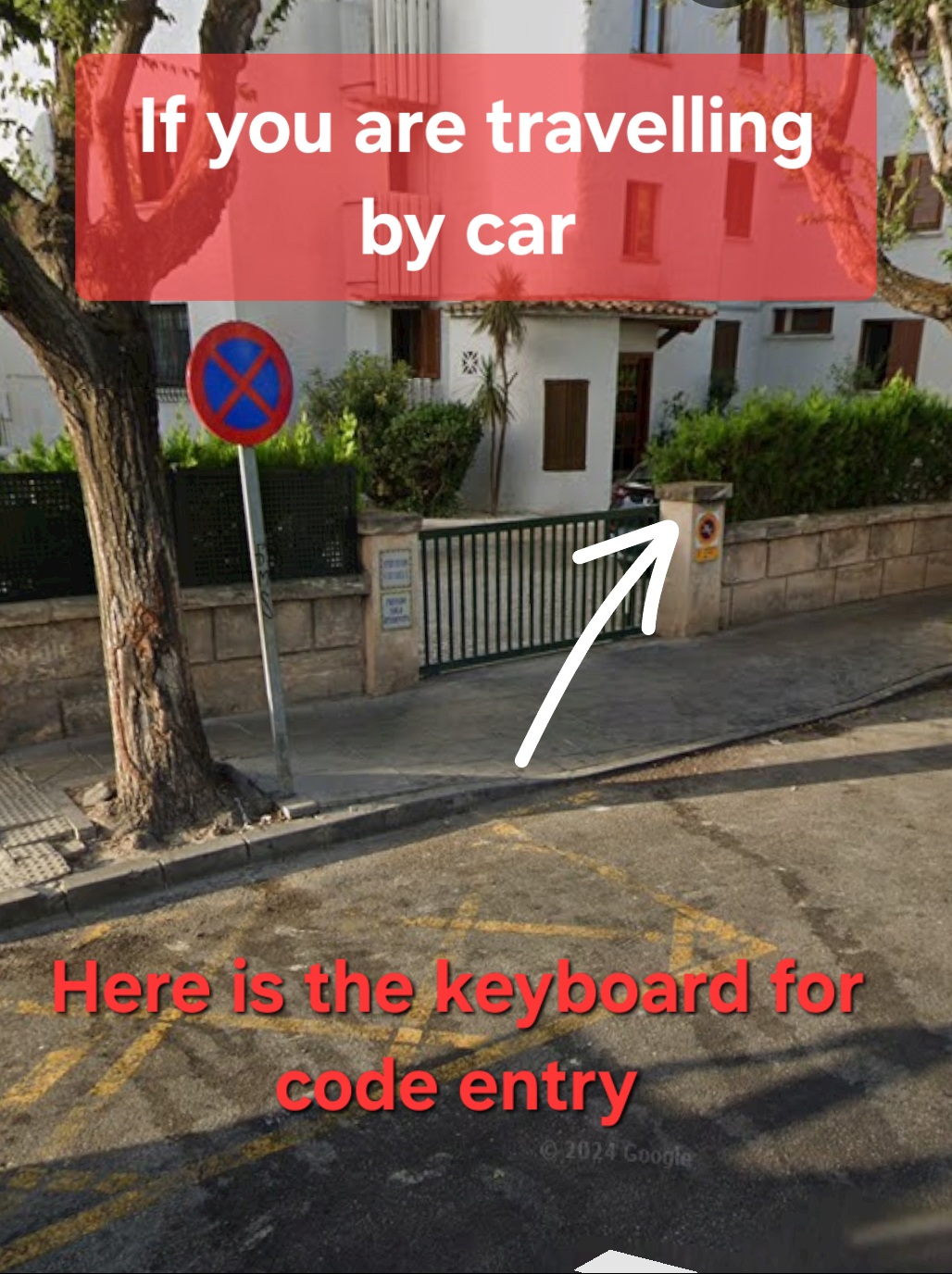 Code für das Tor: 1111